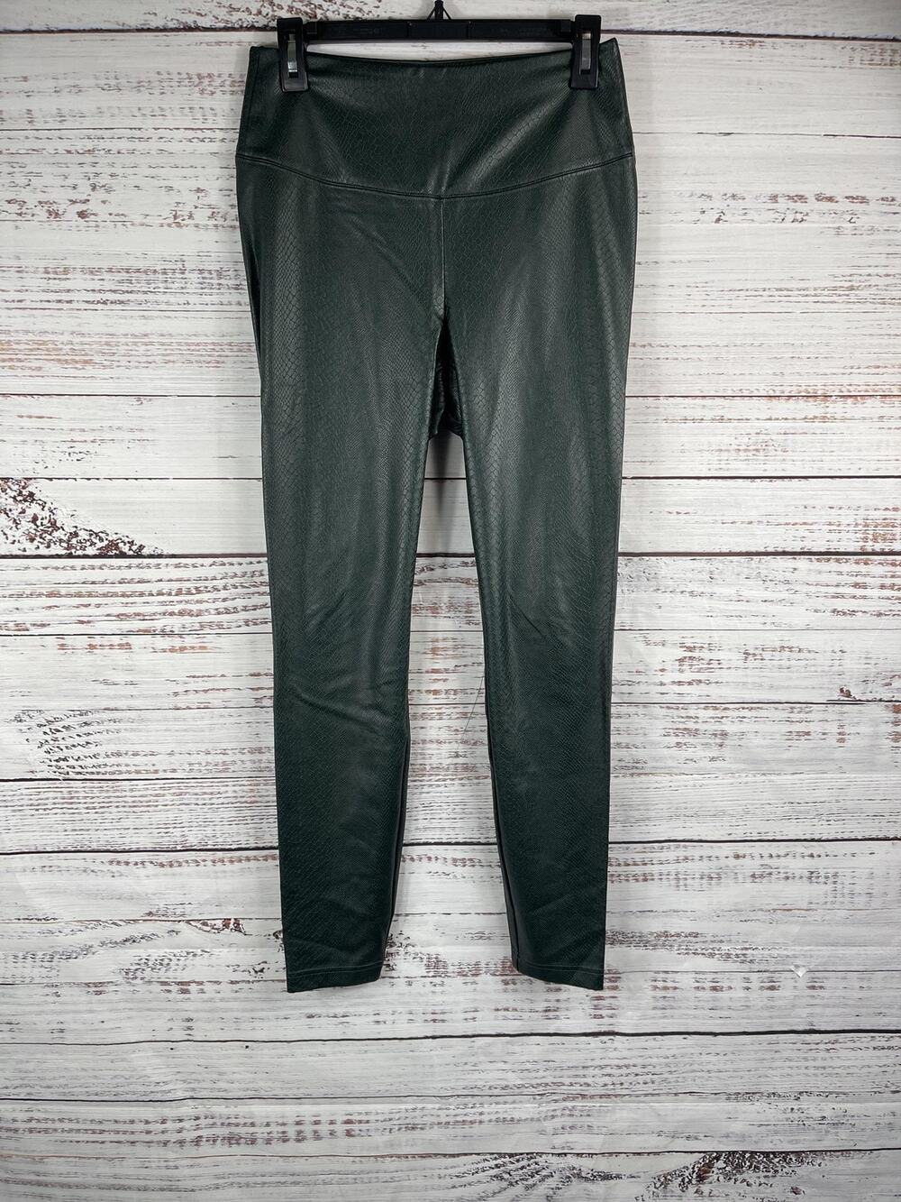 White House Black Market Leggings Size 8 Faux Leather Pants Stretch Runway